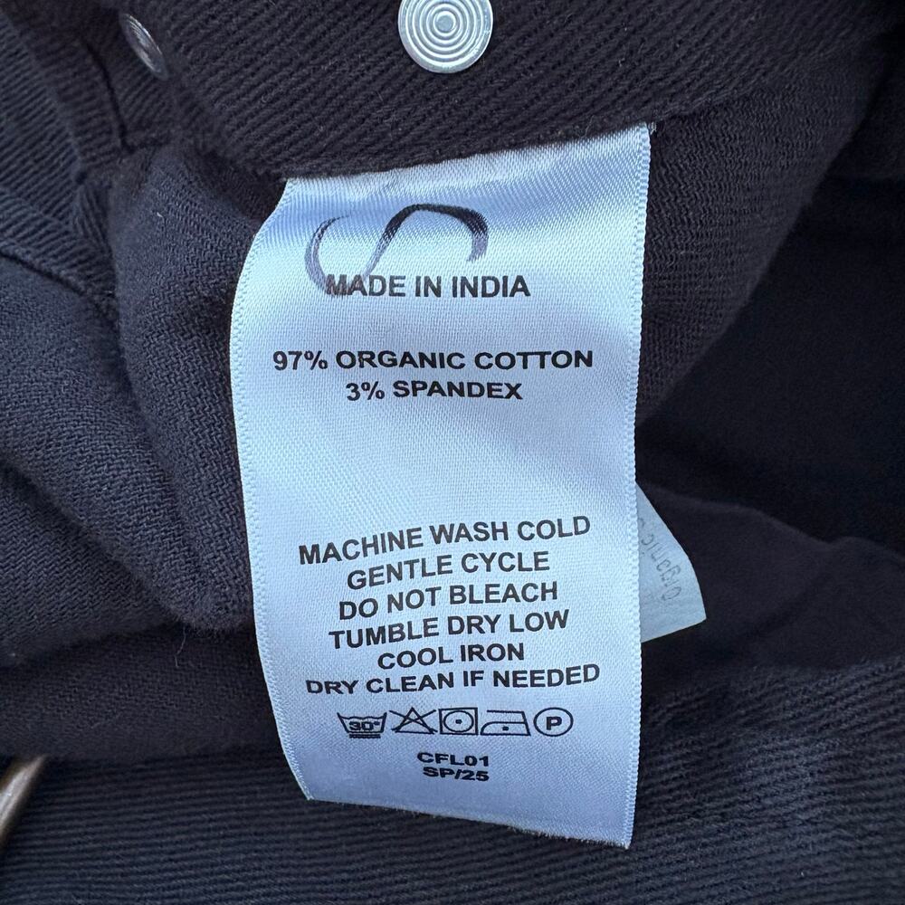 Quince Organic Stretch Cotton Twill Relaxed Overalls L - Picture 2 of 11